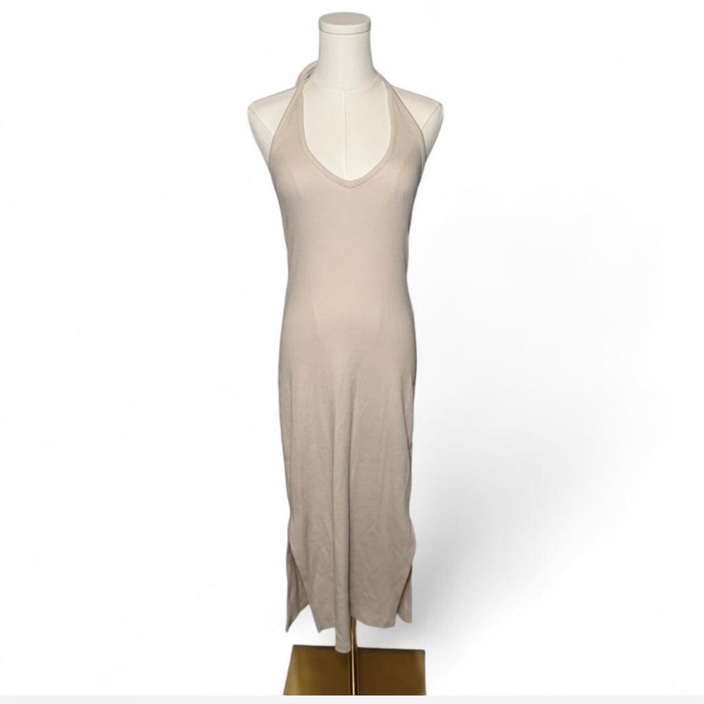 Old Navy Cream Backless Dress